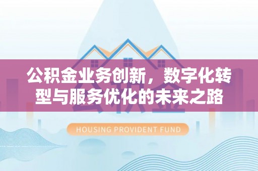 永平公积金业务创新，数字化转型与服务优化的未来之路
