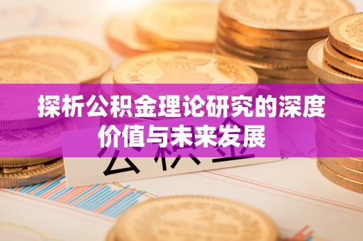 永平探析公积金理论研究的深度价值与未来发展