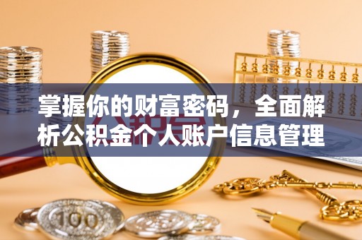 永平掌握你的财富密码，全面解析公积金个人账户信息管理与优化