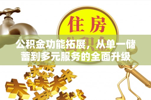 永平公积金功能拓展，从单一储蓄到多元服务的全面升级