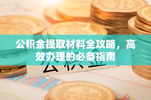 永平公积金提取材料全攻略，高效办理的必备指南