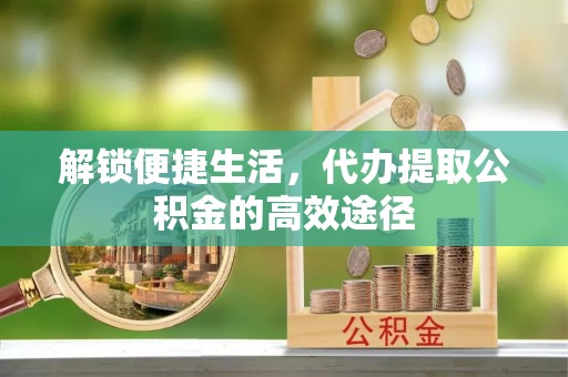 永平解锁便捷生活，代办提取公积金的高效途径