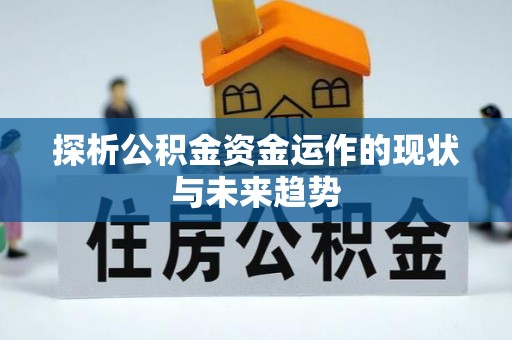 永平探析公积金资金运作的现状与未来趋势