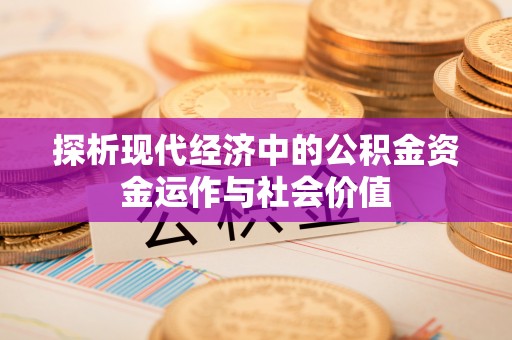 永平探析现代经济中的公积金资金运作与社会价值